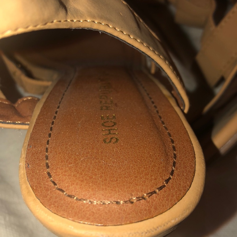 Summer Tan Wedges 7 - Picture 4 of 5